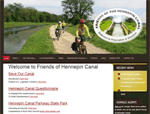 Tablet Screenshot of friends-hennepin-canal.org